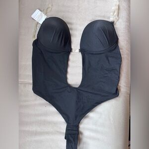 Black Cutout Bodysuit